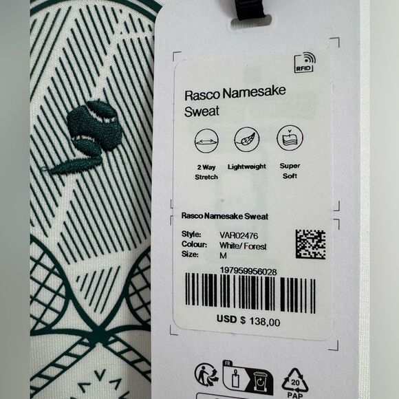 NWT VARLEY Logo Court Club Crewneck Sweatshirt - Picture 12 of 14